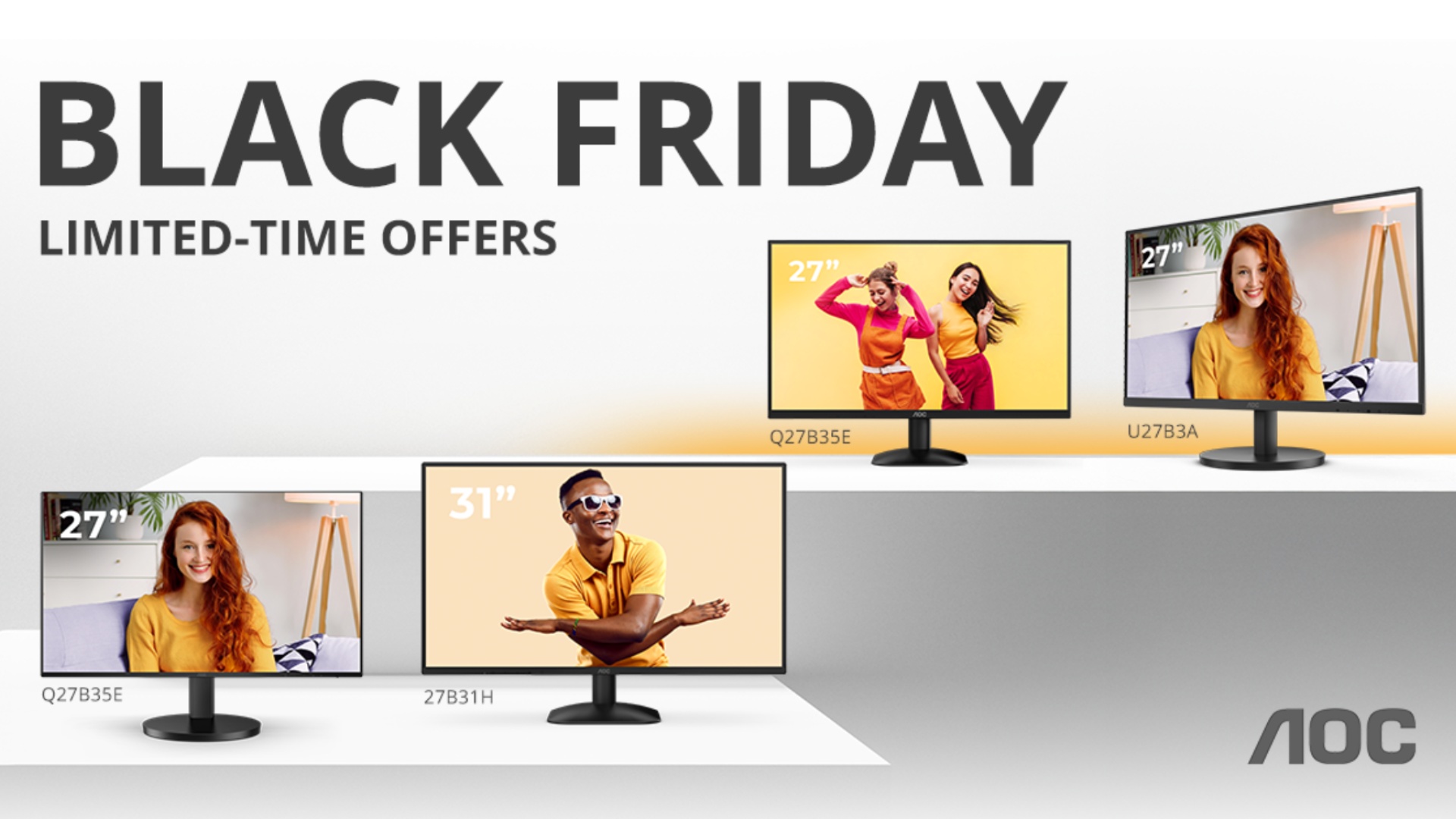 AOC announces Black Friday discounts as it slashes the price of its monitors “across every category”