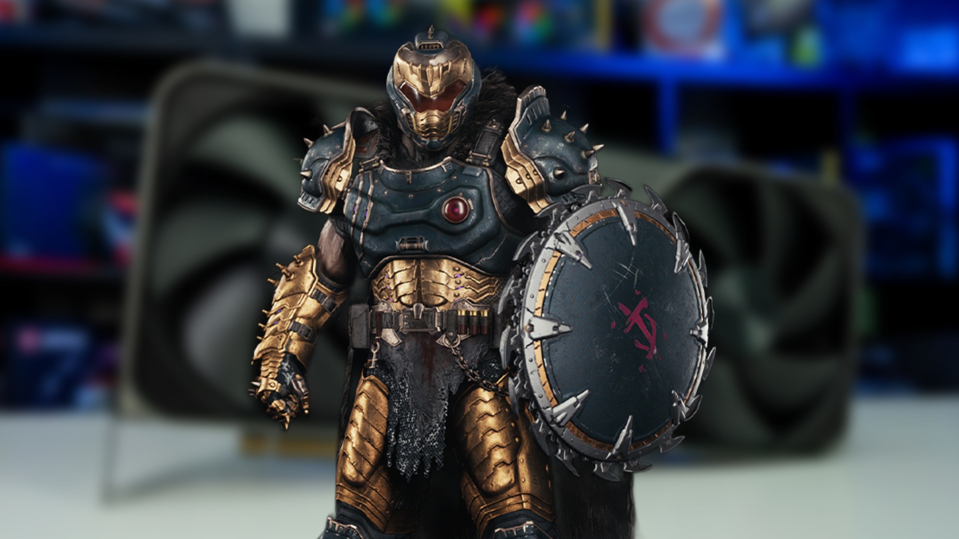 DOOM The Dark Ages Onyx Skin with Nvidia GPU