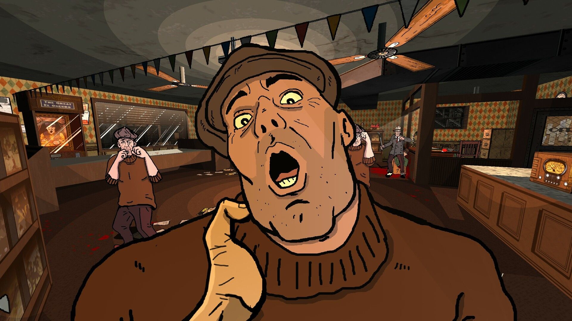 Fallen Aces screenshot with close-up of enemy