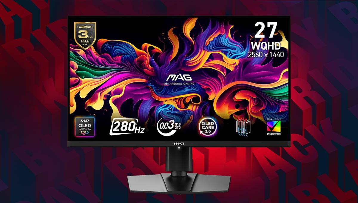 Newegg deal and promo code knock superb MSI QD-OLED gaming monitor under $400 for Black Friday