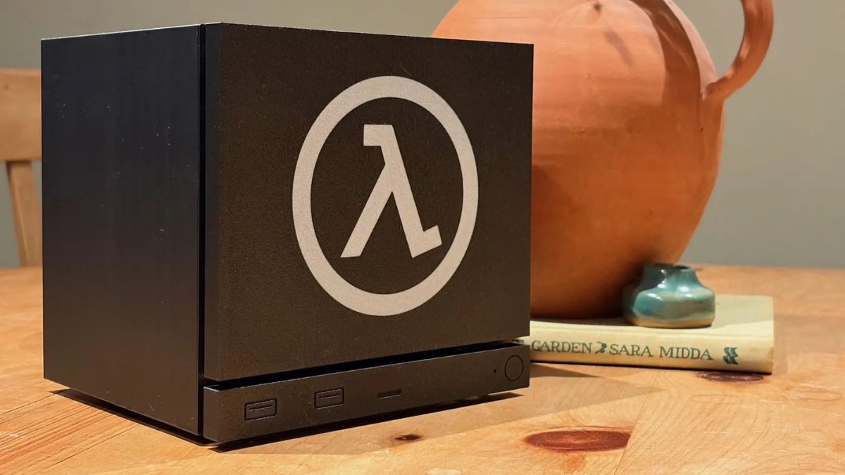 Someone has already made a 3D model of the Steam Machine that you can download or buy