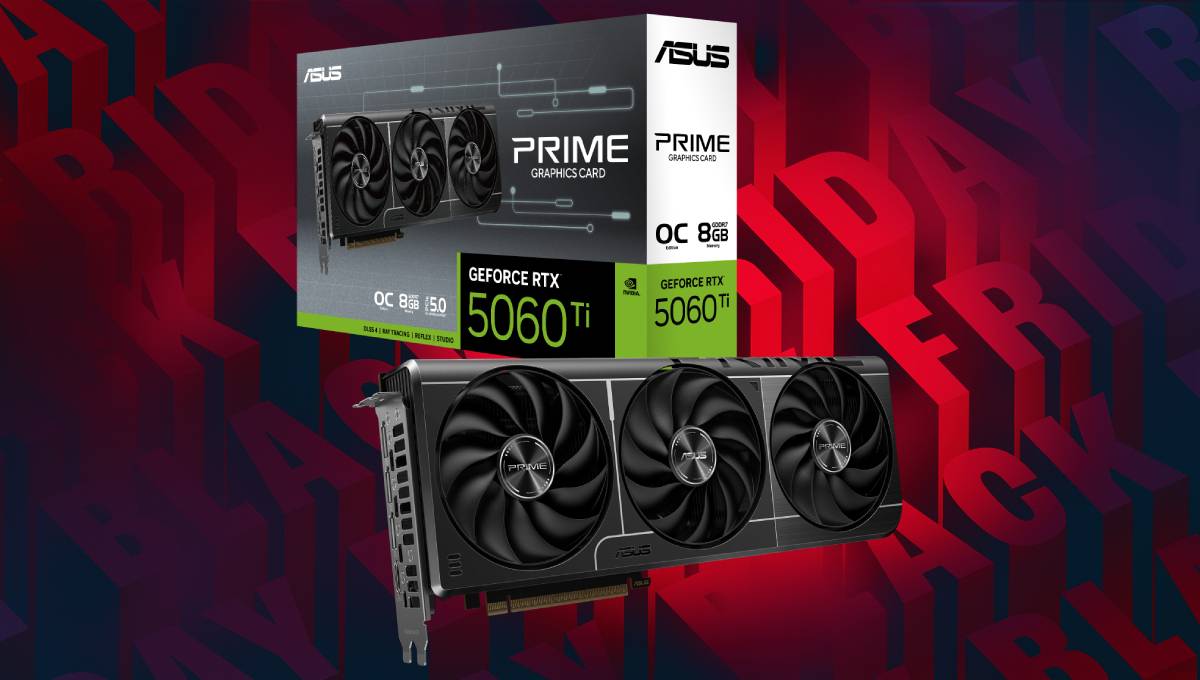 Black Friday deal drops overclocked ASUS Prime RTX 5060 Ti 8GB to