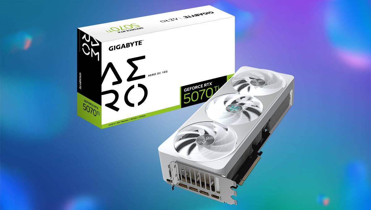 Gigabyte’s stunning AERO RTX 5070 Ti OC graphics card is $120 off with Newegg deal