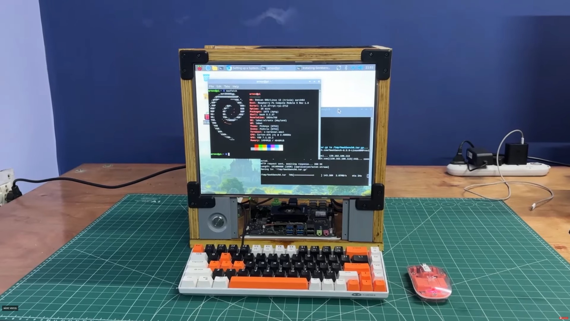 DIY Raspberry Pi project spawns literal wooden gaming PC that can run DOOM Eternal