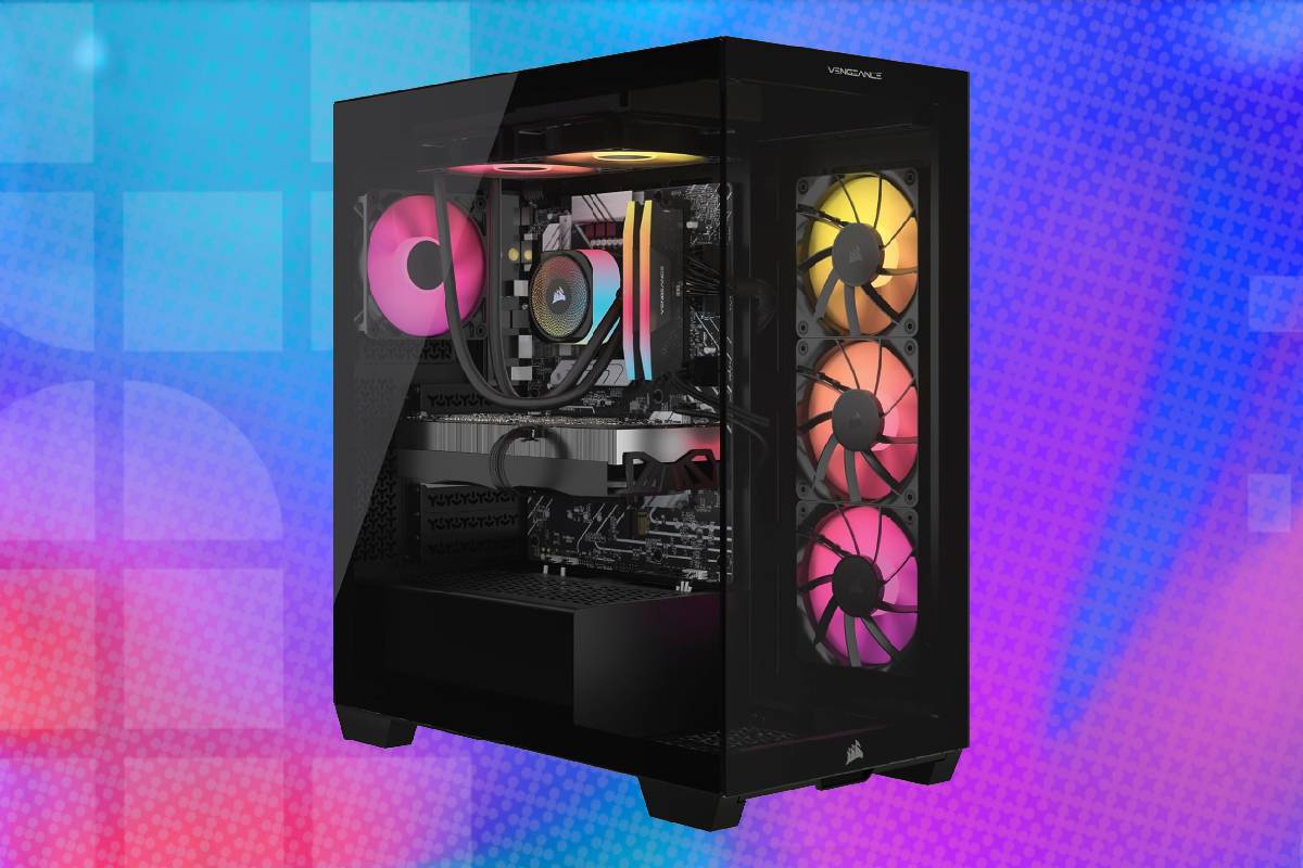 RTX 5090 powered PC with 64GB of Corsair Vengeance DDR5 RAM and