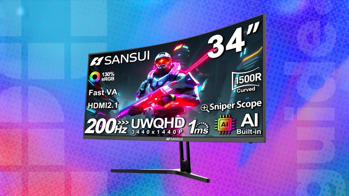 This 34-inch curved gaming monitor features a 200Hz refresh rate, and it’s currently available close to its lowest ever price on Amazon