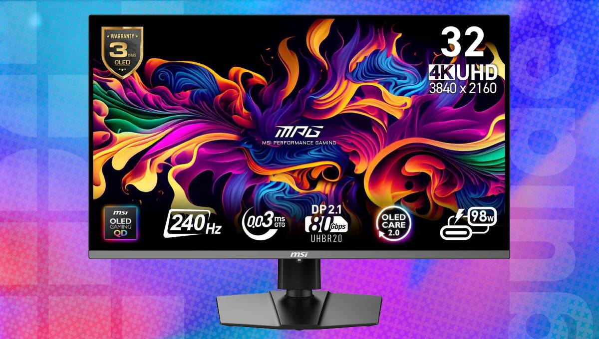 Premium 32″ MSI QD-OLED 4K gaming monitor has a solid $170 off its list price at Newegg