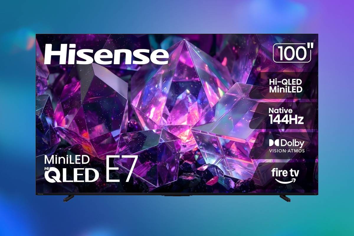 Ultra big screen 100-inch QLED TV from Hisense with 144Hz refresh rate ...