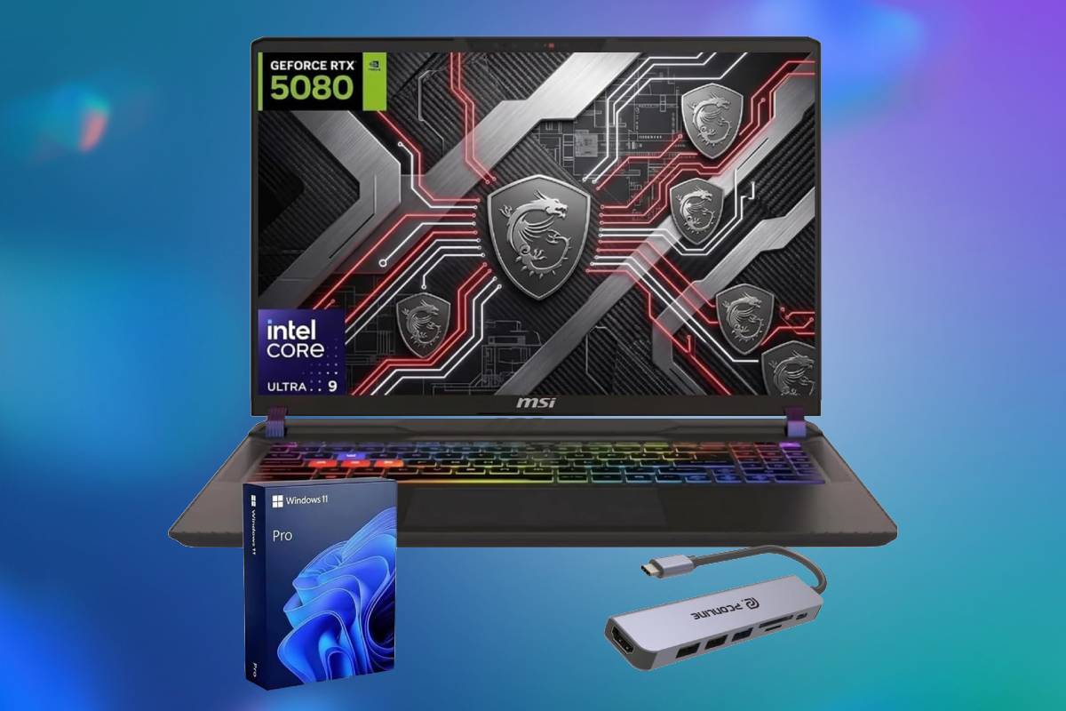 Raspberry Android Keyboard Ultra high-end MSI gaming laptop with RTX 5080 GPU and 64GB RAM gets ...