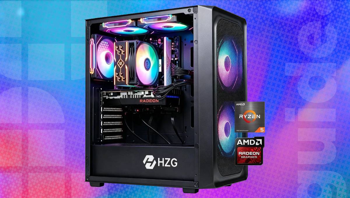 This RX 6600, Ryzen 5 5600 gaming PC is amazing value at its lowest price in 30 days at Newegg