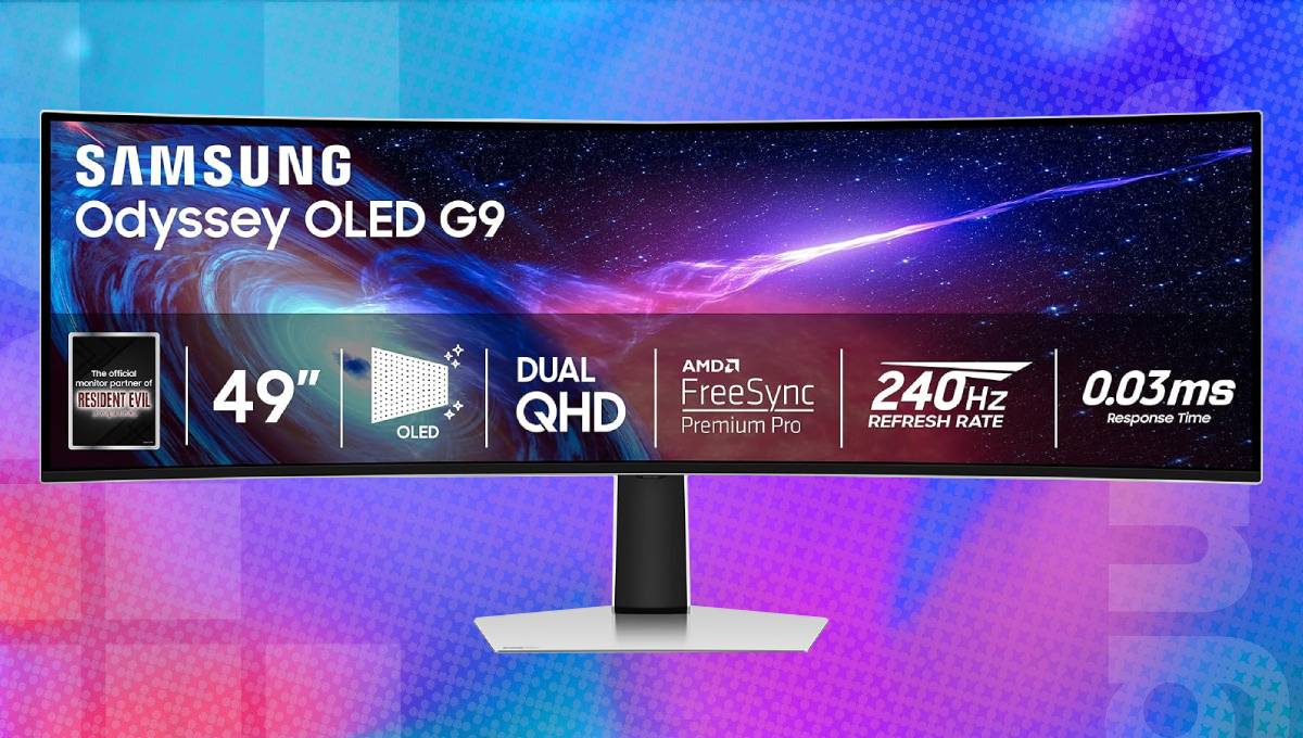Massive 49" Samsung Odyssey G9 OLED monitor spotted with a solid ...